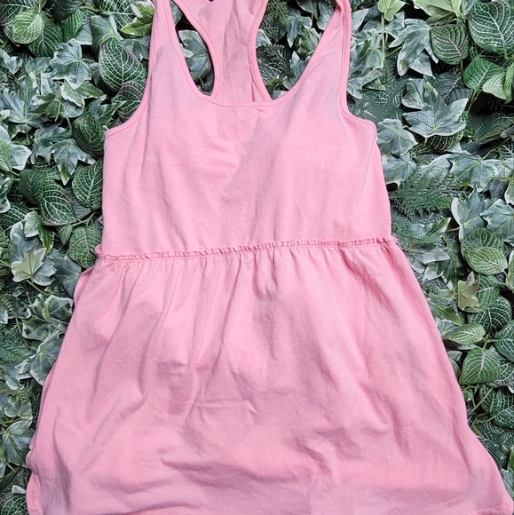 NWOT Free Press Pink Vented Ruffle Racerback Tank Top Size Small - Picture 3 of 4